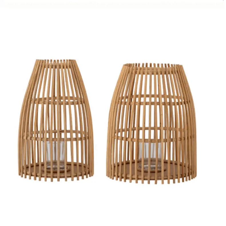 Bloomingville Cawo Rattan Glass Lantern